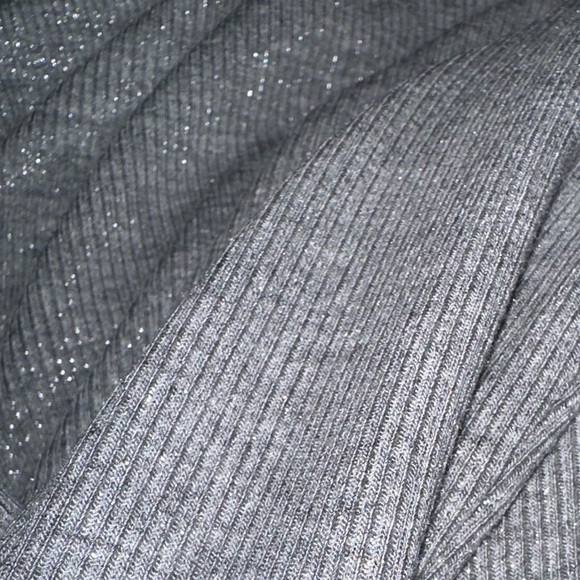 SKIMS Soft Lounge Long Sleeve SHIMMER FOIL Maxi Dress - Ribbed - Grey - NWT - XL - Picture 6 of 10